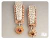 Picture of Reverse texture Copper and silver earrings DIY Tutorial