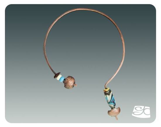 Picture of Simple Forged Neck Wire for Large Focal Bead  DIY Tutorial