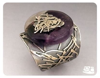 Picture of Amethyst Donut Fused Sterling Silver Ring DIY PDF Tutorial