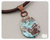 Picture of Handmade Artisan Mushroom jasper pendant with copper bail - 2