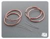 Picture of DIY JEWELRY KIT  4:  4 pairs of Silver and 2 pairs of Copper components and 2 Digital Tutorials. No Solder "Dot-Dashes Silver Earrings " + " Large Hoop Earrings". FREE SHIPPING.